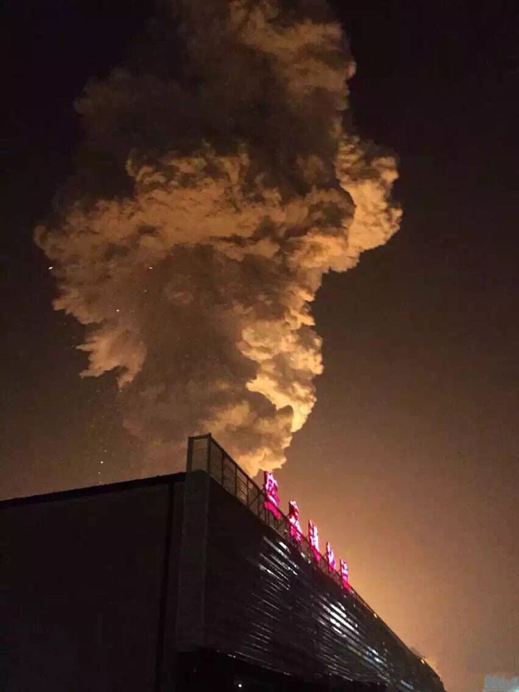 爆炸地点附近