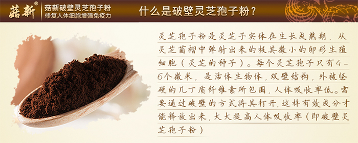 菇新灵芝破壁孢子粉30g