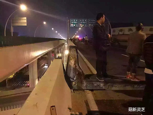 上海中环路被压断