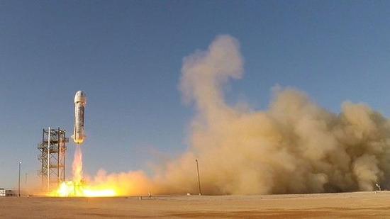 蓝色起源太空公司于美国德克萨斯州再次成功发射并回收了“新谢泼德(New Shepard)”亚轨道飞行器