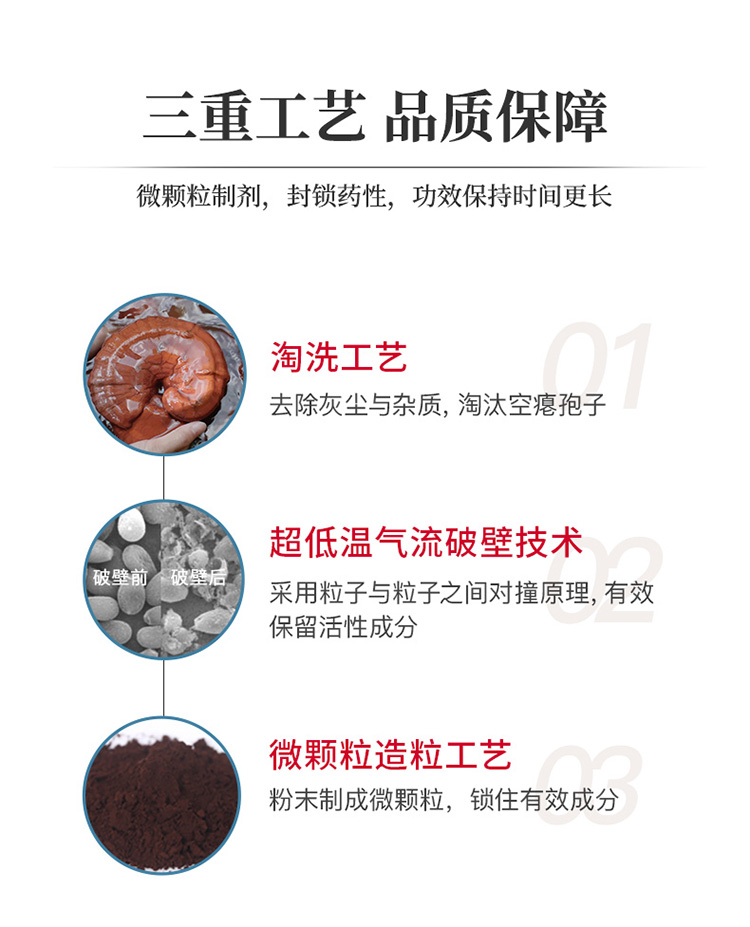 大汉牌灵芝破壁孢子冲剂126g